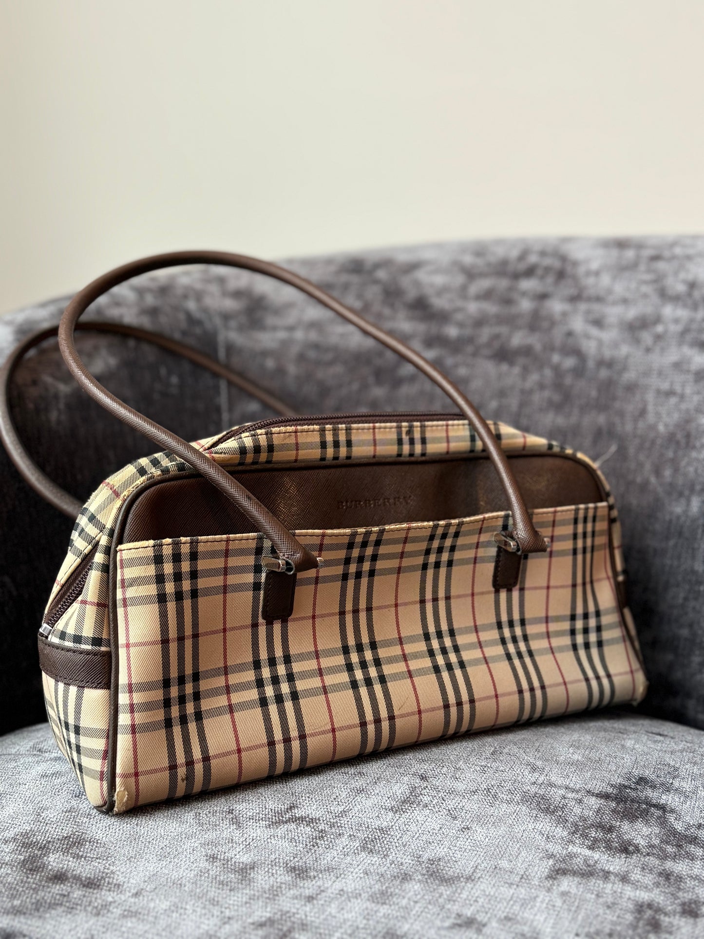 Vintage Burberry Nova Check Tote