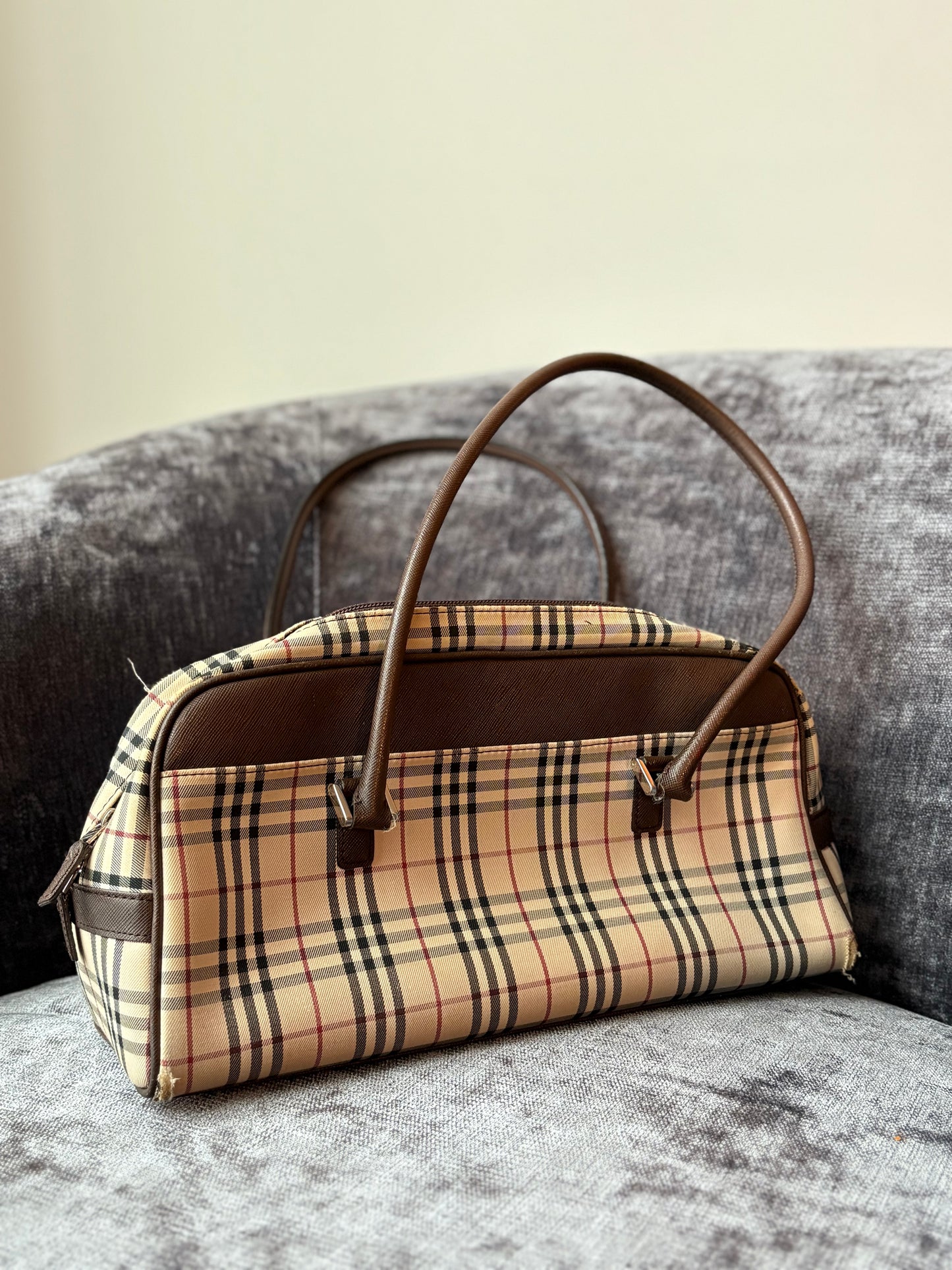 Vintage Burberry Nova Check Tote