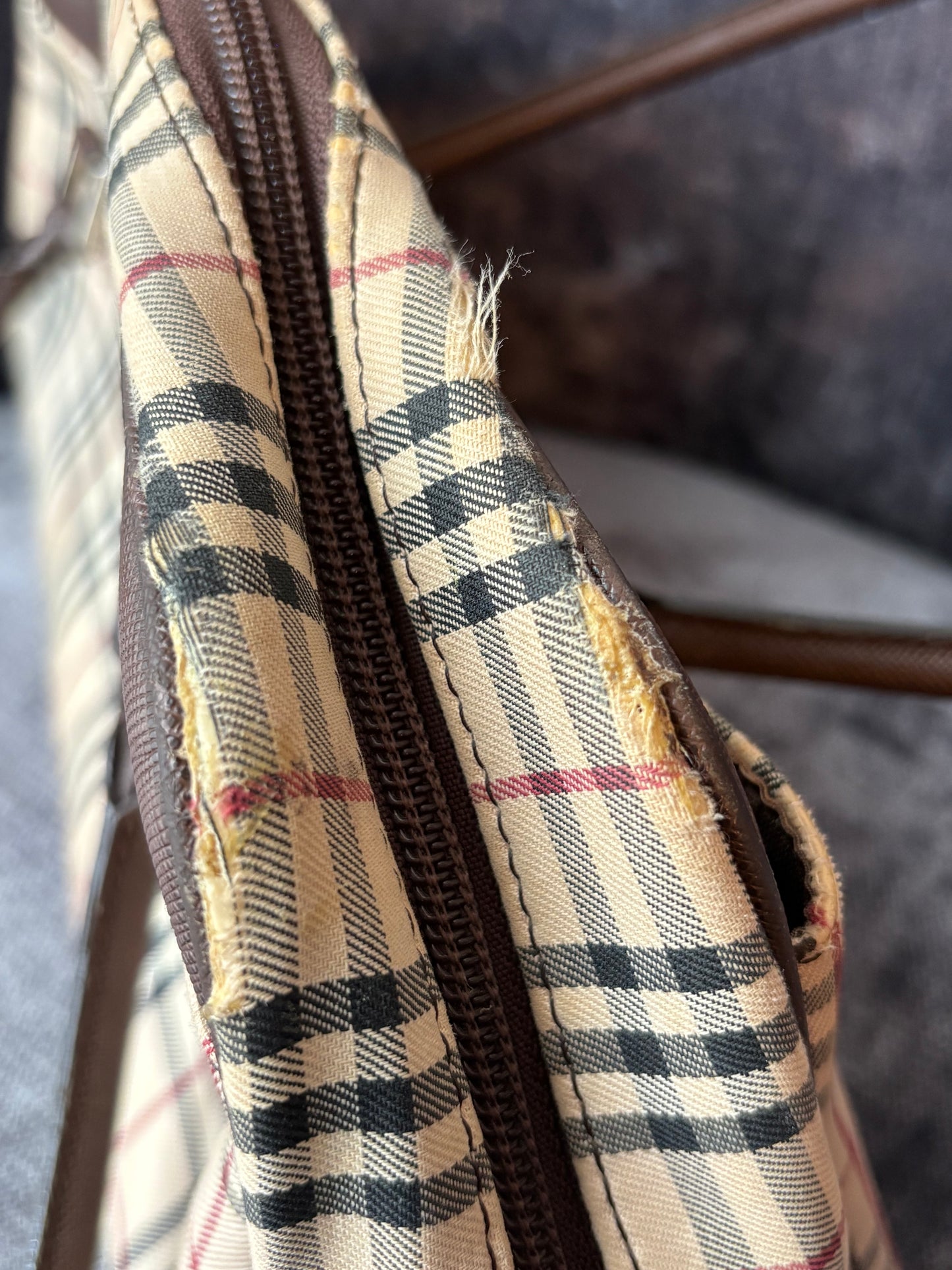Vintage Burberry Nova Check Tote