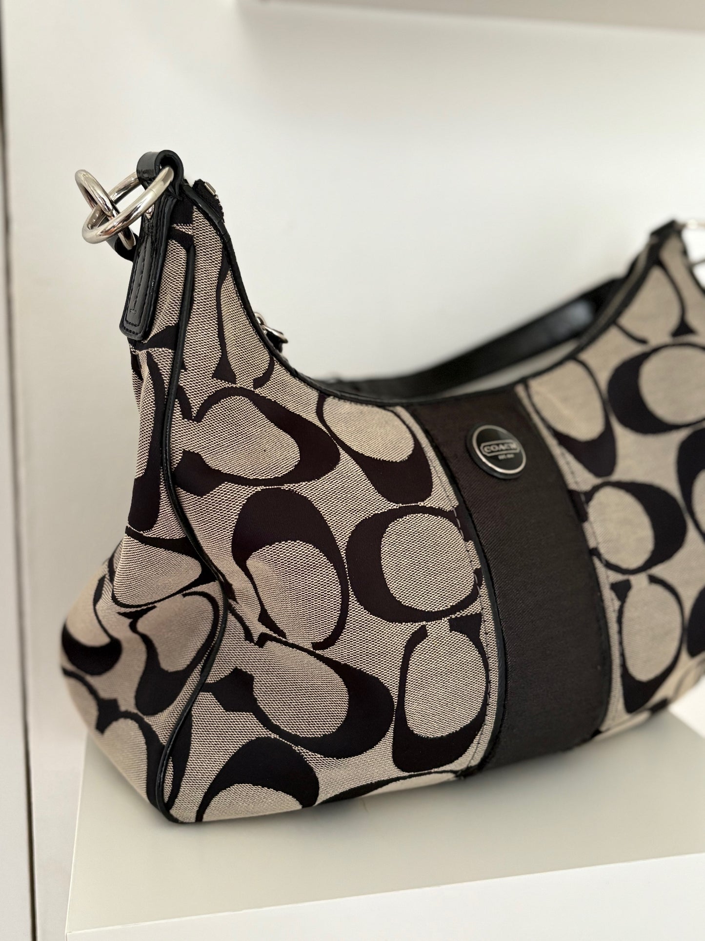 Coach Signature Canvas Hobo Bag Y2K