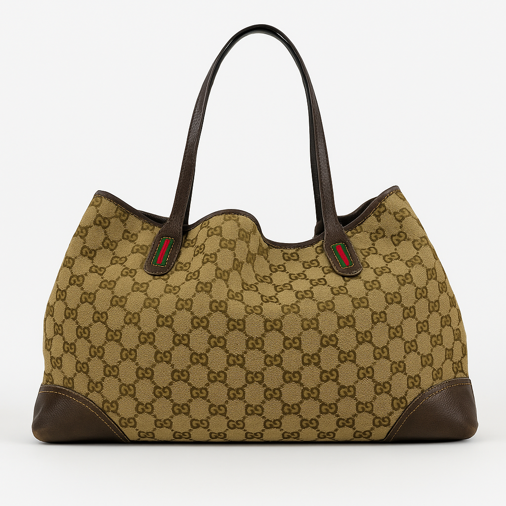 Vintage canvas Gucci GG tote bag