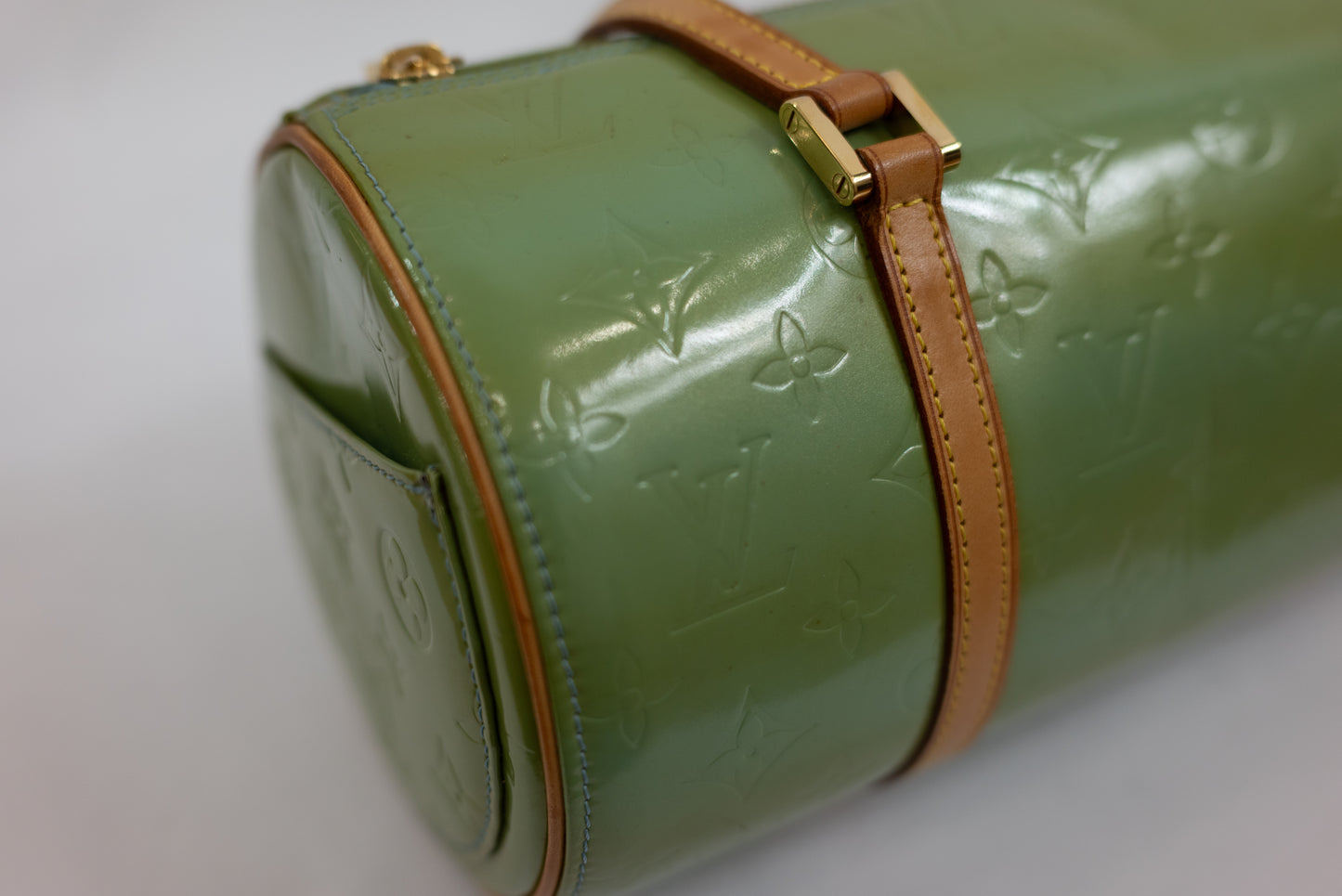Vintage green Louis barrel bag